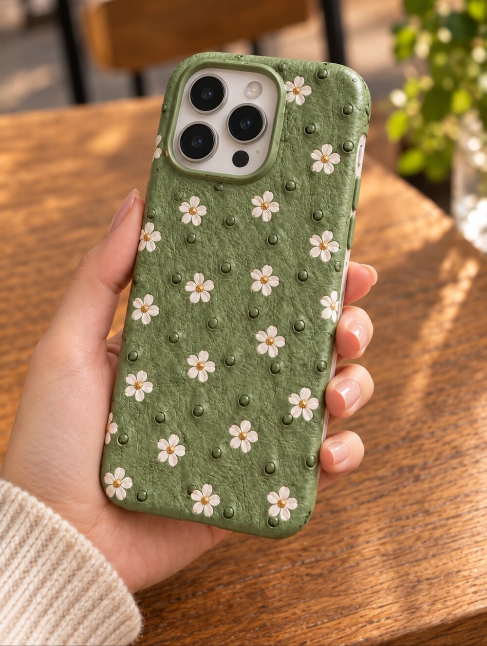 Apple Green Daisy iPhone Case